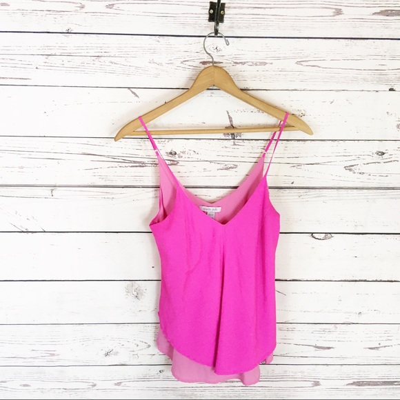 Charlie Jade Layered Tank Top Flowy Pink XS - Picture 1 of 6